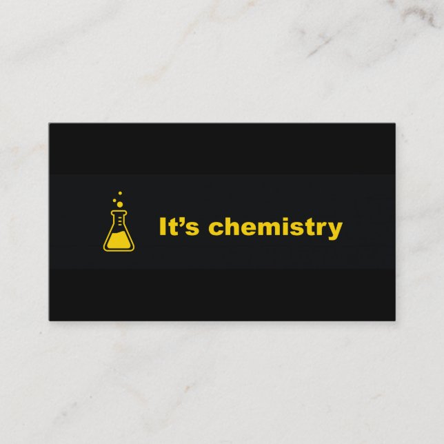 c'est Carte de visite de chimie (Devant)