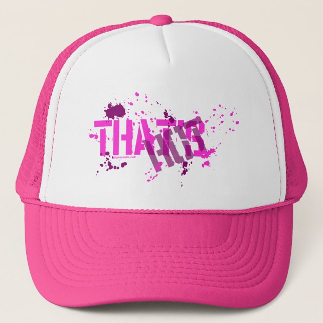 C'est casquette de camionneurs de roses indien, (Devant)