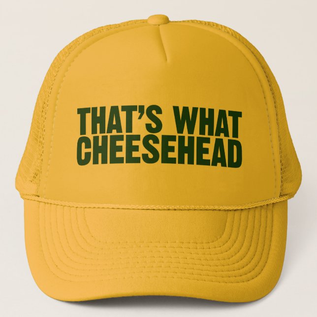 C'est ce qui casquette de Cheesehead (Devant)