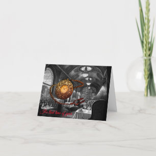 C'est cette période de l'année train carte de Noël