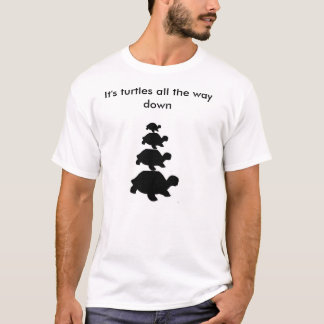 C'est des tortues complètement en bas de T-shirt