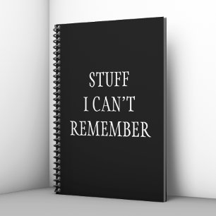 C'est drôle, je ne peux pas me souvenir du Carnet