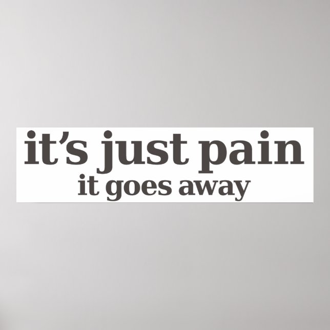 c'est juste un poster de douleur (Devant)