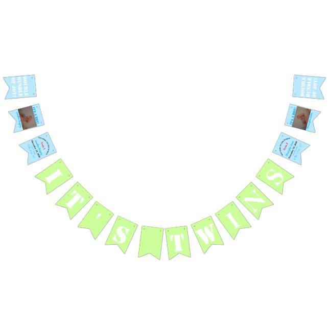 C'est la bannière de Bunting de Twins Boy's (Tout)