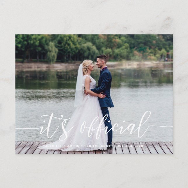 C'est la carte postale Mariage officielle (Devant)