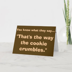C'est la façon dont le cookie craque la carte de v