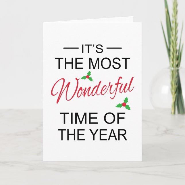 C'est la plus merveilleuse carte de Noël (Devant)