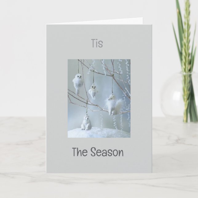 *C'EST LA SAISON* CARTE LAÏQUE DE NOËL (Devant)
