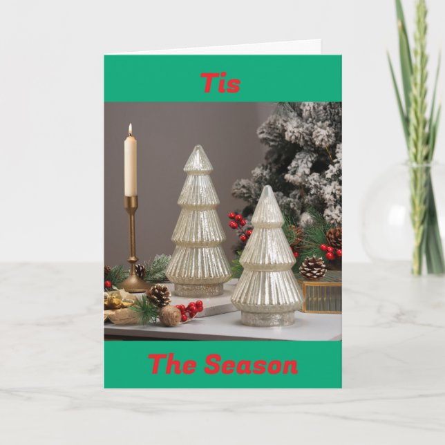 *C'EST LA SAISON* CARTE LAÏQUE DE NOËL (Devant)