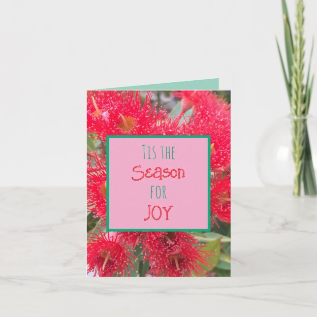 C'est la saison de la joie - gomme à fleurs rouge (Devant)