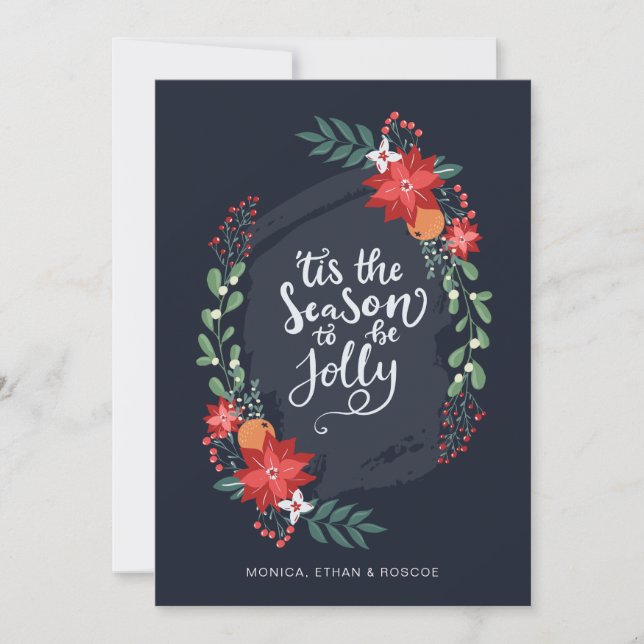 C'est la saison d'être joyeux | Carte de vacances  (Devant)