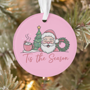C'est la saison Noël Mignon Hiver Latte Père Noël