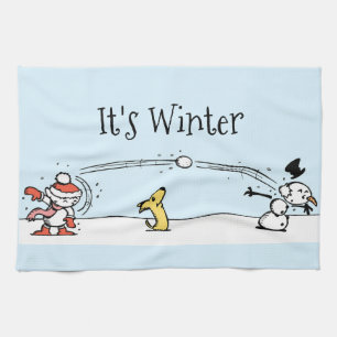 C'est la serviette de cuisine Winter