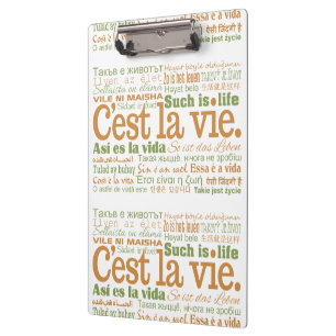C'est La Vie clipboard