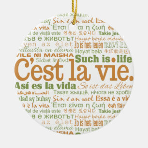 C'est La Vie custom ornaments