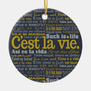 C'est La Vie custom ornaments