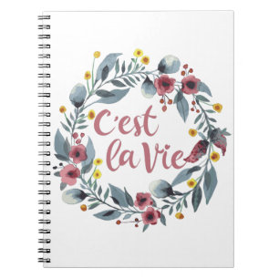 C'est La Vie French Notebook