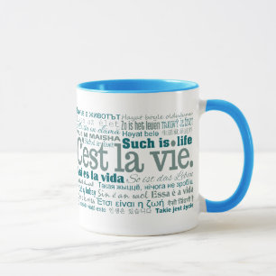 C'est La Vie mugs - choose style & colour