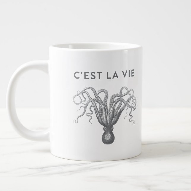 C'EST LA VIE Octopus Coffee Mug (Gauche)