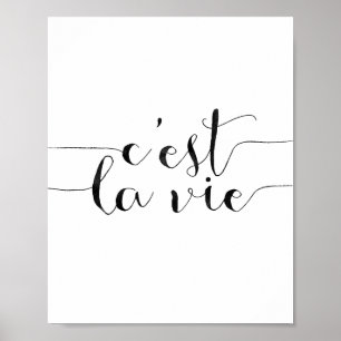 C'est La Vie Poster