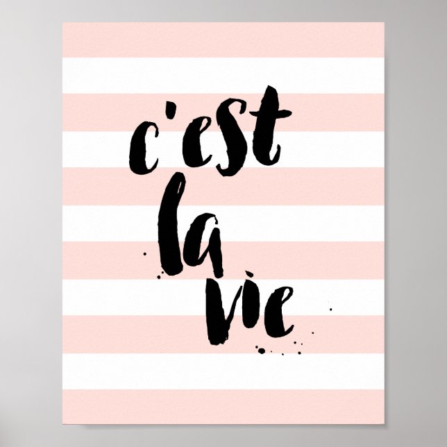 C'est La Vie Pretty Print (Front)