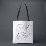 C'est La Vie Quote Chic Typography Custom Tote Bag<br><div class="desc">C'est La Vie! Modern and chic tote bag featuring chic script typography. Personalize by adding a name. This typography quote bag will be perfect as a gift.</div>