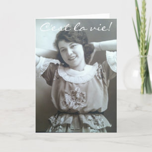 C'est la vie! (That's Life!) Greeting Card