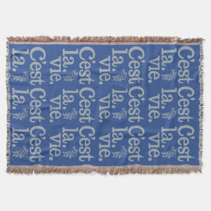 C'est La Vie throw blanket