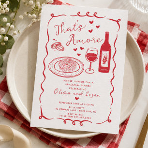 C'est l'Amore Invitation de Dîner de Répétition It