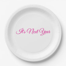 C'est l'année prochaine - Assiettes en carton
