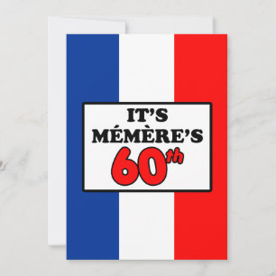 C'est le 60e anniversaire de Memere Invitation du 