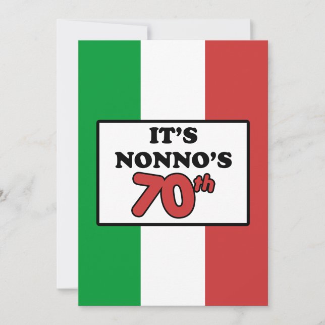 C'est le 70e anniversaire du Invitation du drapeau (Devant)