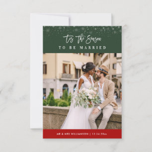 C'est le mariage de vacances de saison faire-part