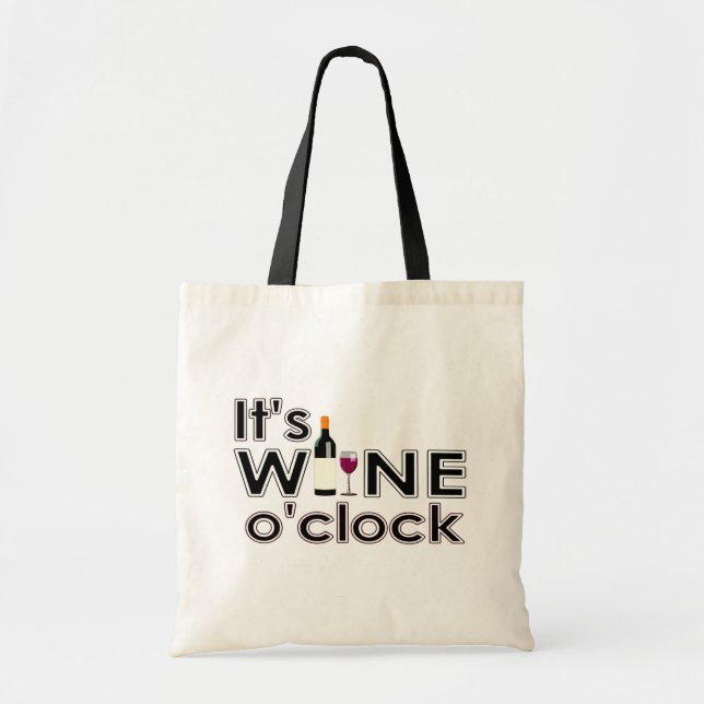 C'est le Sac fourre-tout Wine O'Clock (Devant)