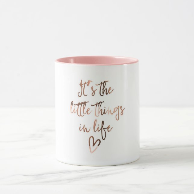 "C'est les petites choses tasse de café dans vie" (Centre)