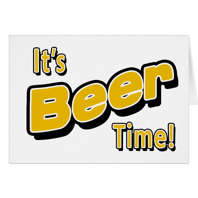 C'est l'heure de la bière ! (Devant horizontal)