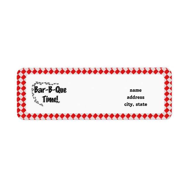 C'est l'heure du barbecue ! Tissu de table À damie (Devant)