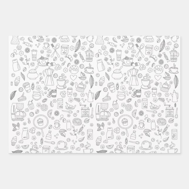 C'Est L'Heure Du Café ! Papier d'emballage (Devant)