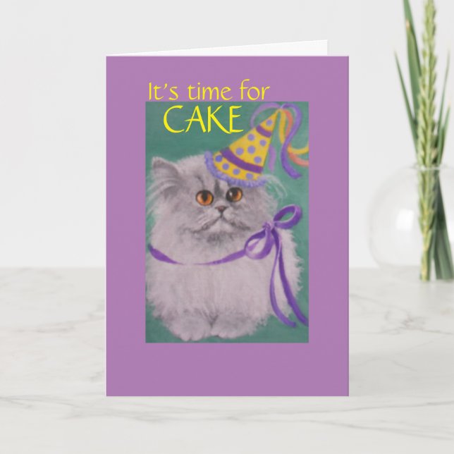 C'est l'heure du gâteau ?/ carte d'anniversaire de (Devant)