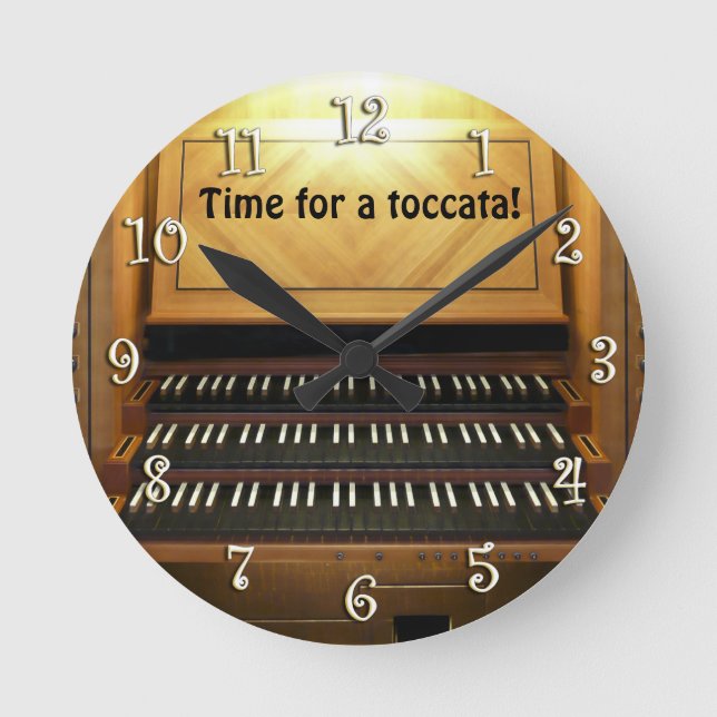 C'est l'heure d'un toccata ! horloge murale de l'o (Recto)
