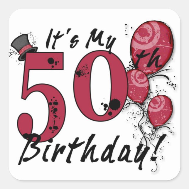 C'est mes stickers de ballon à 50 ans (Devant)
