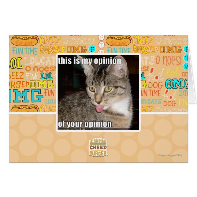 c'est mon opinion (Devant horizontal)