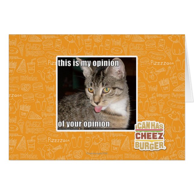 c'est mon opinion (Devant horizontal)