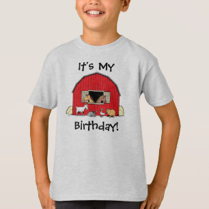 C'est My Birthday Youth Grange and Animals T-Shirt