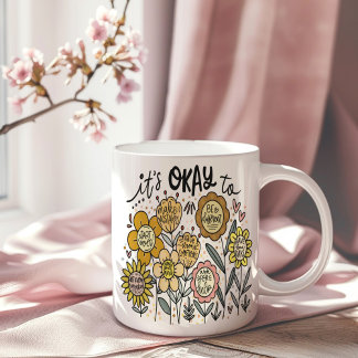 C'est Okay Pour Bohème Mug Floral