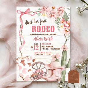 C'est pas son premier rodéo Invitation Baby Sprink