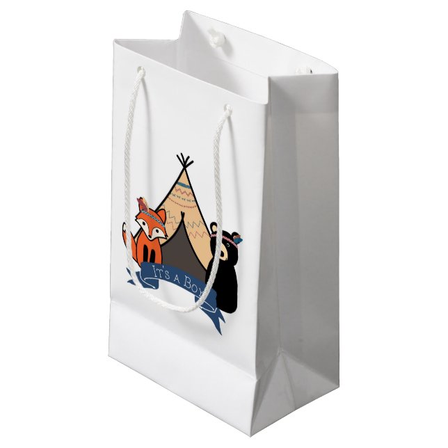 C'est sac de sacs/cadeau d'une faveur de garçon (Devant Angle)