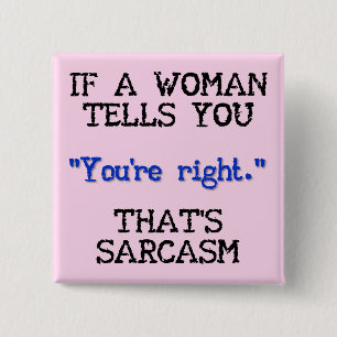 C'est Sarcasm Funny Button Badge Pin