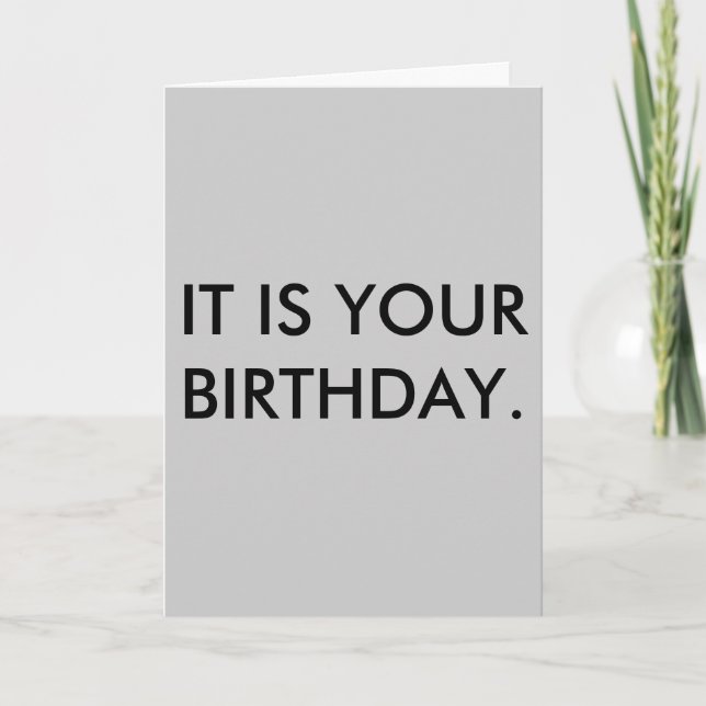 C'EST TON ANNIVERSAIRE. Carte (Devant)