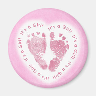 C'est un aimant pour fille Faire-part de naissance